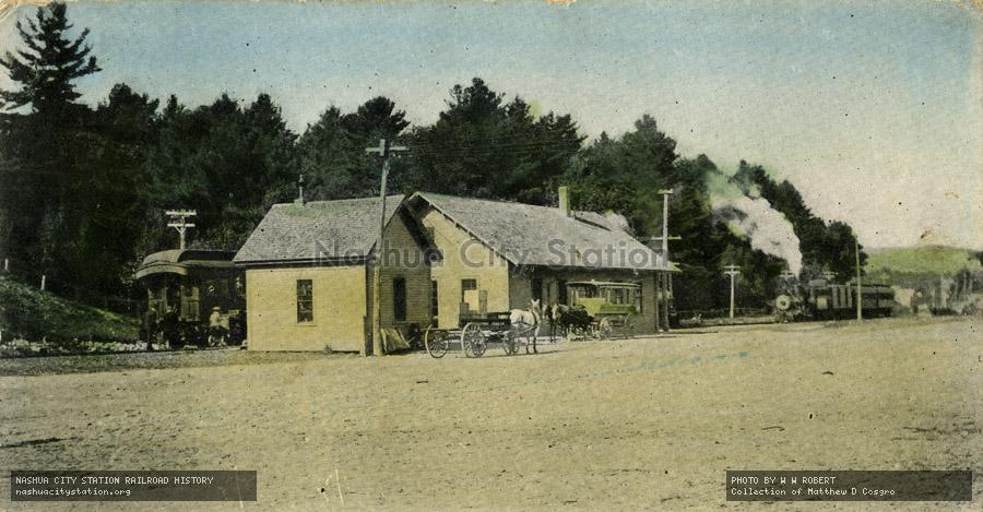 Postcard: Boston & Maine Station, Farmington, New Hampshire